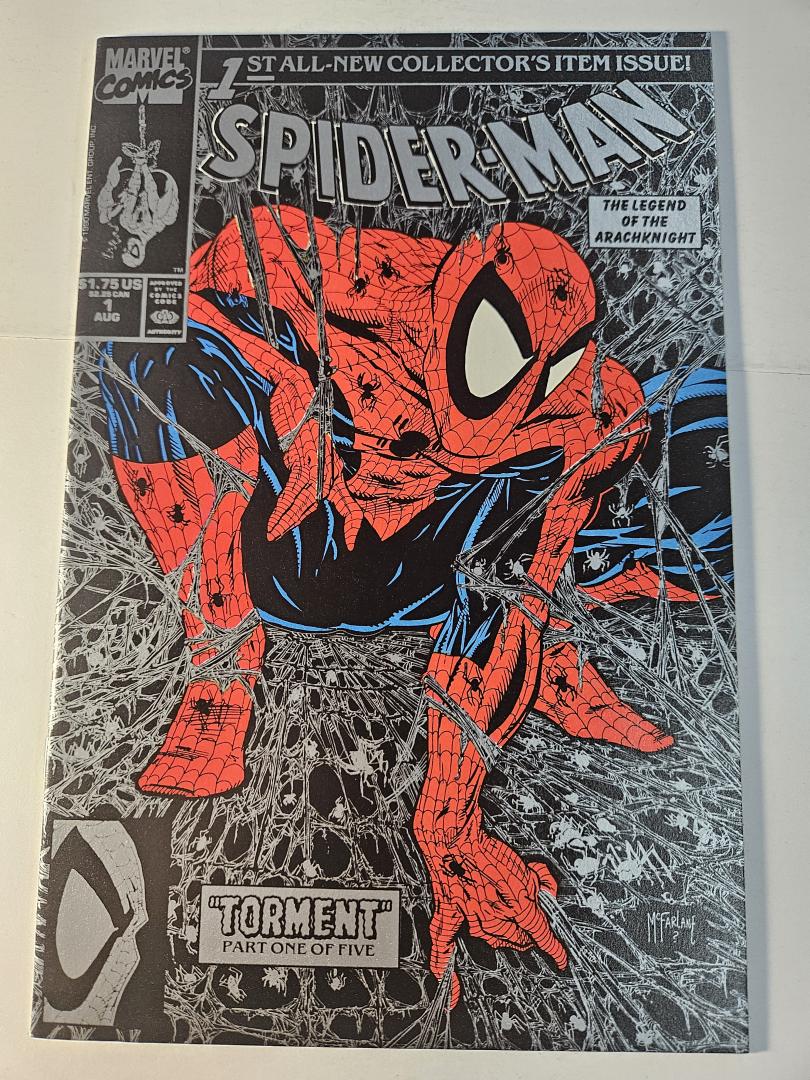 Spider-Man #1, NM Silver Cvr, Marvel, 1990