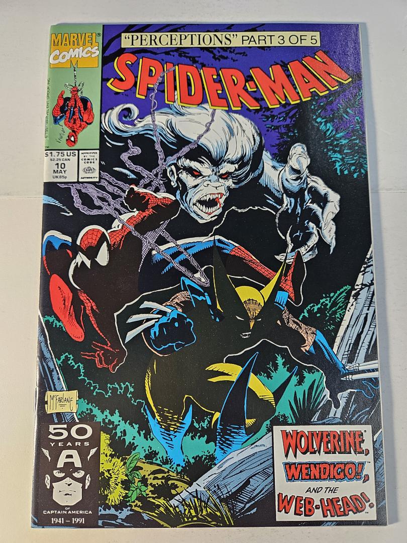 Spider-Man #10, NM Wolverine Marvel, 1991