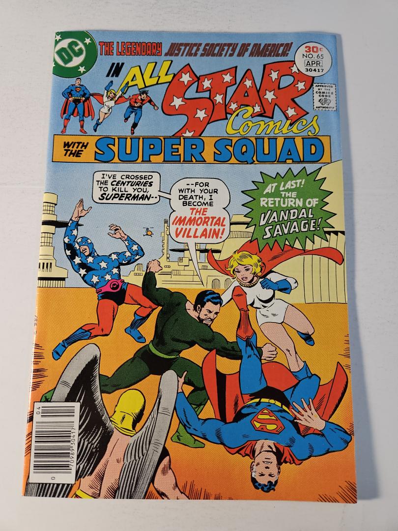 All Star Comics #65, VF DC, 1977