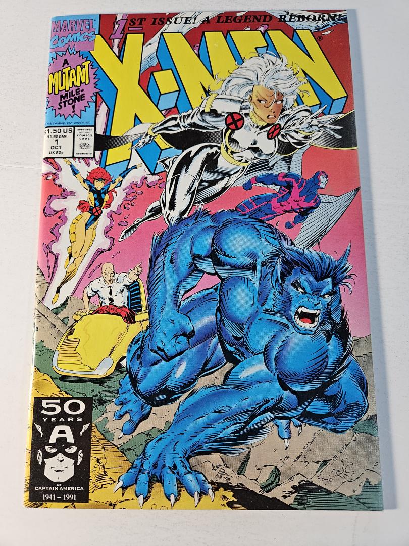 X-Men #1, VF/NM Storm Beast Marvel, 1991