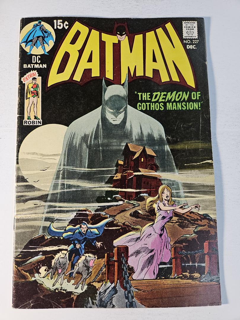 Batman #227, HTF Mid Grade ICONIC NEAL ADAMS COVER DC, 1970