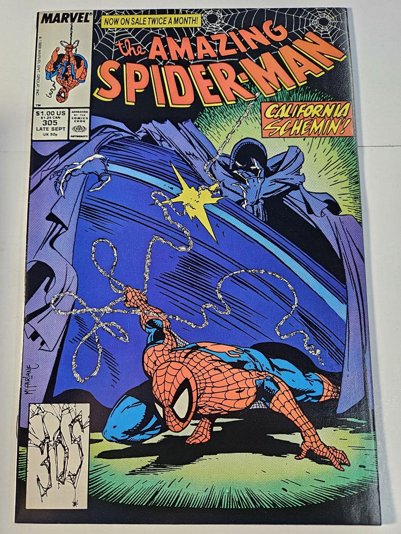 Amazing Spider-Man #305, McFarlane art, Marvel, 1988