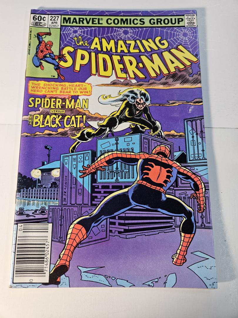 Amazing Spider-Man #227, Newsstand, Black Cat, Marvel, 1982