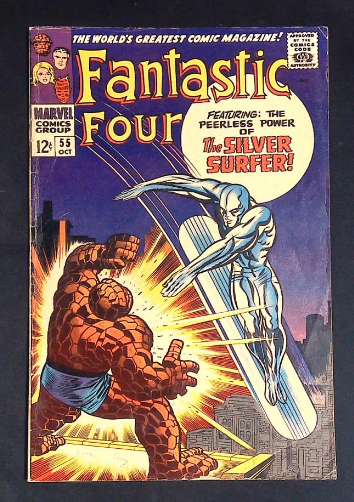 Fantastic Four #55, VG+ Silver SurferMarvel, 1966