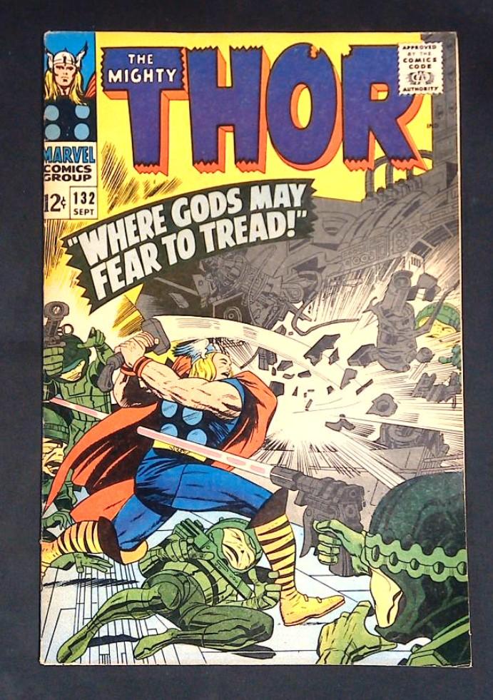 Mighty Thor #132, 1st App EGO 🔑 Fn/Vf  Marvel, 1966
