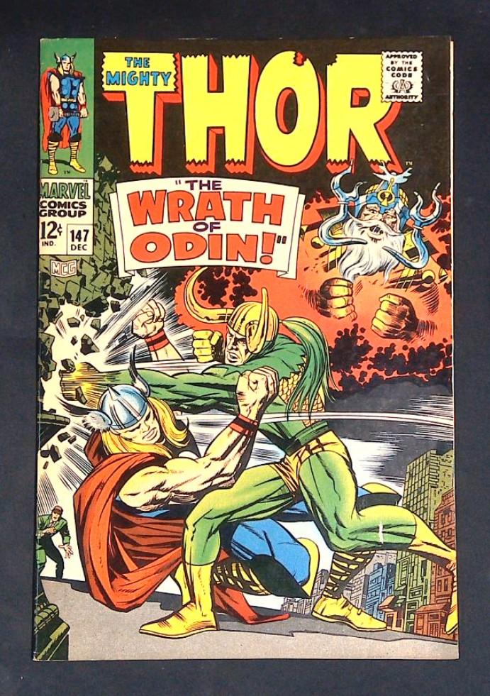 Mighty Thor #147, Vs LOKI Vf- Marvel Comics, 1967