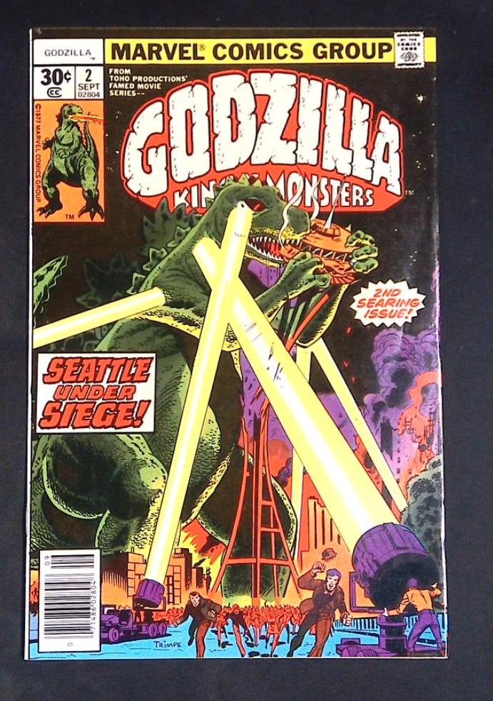 Godzilla #2,Vf-  Marvel, 1977