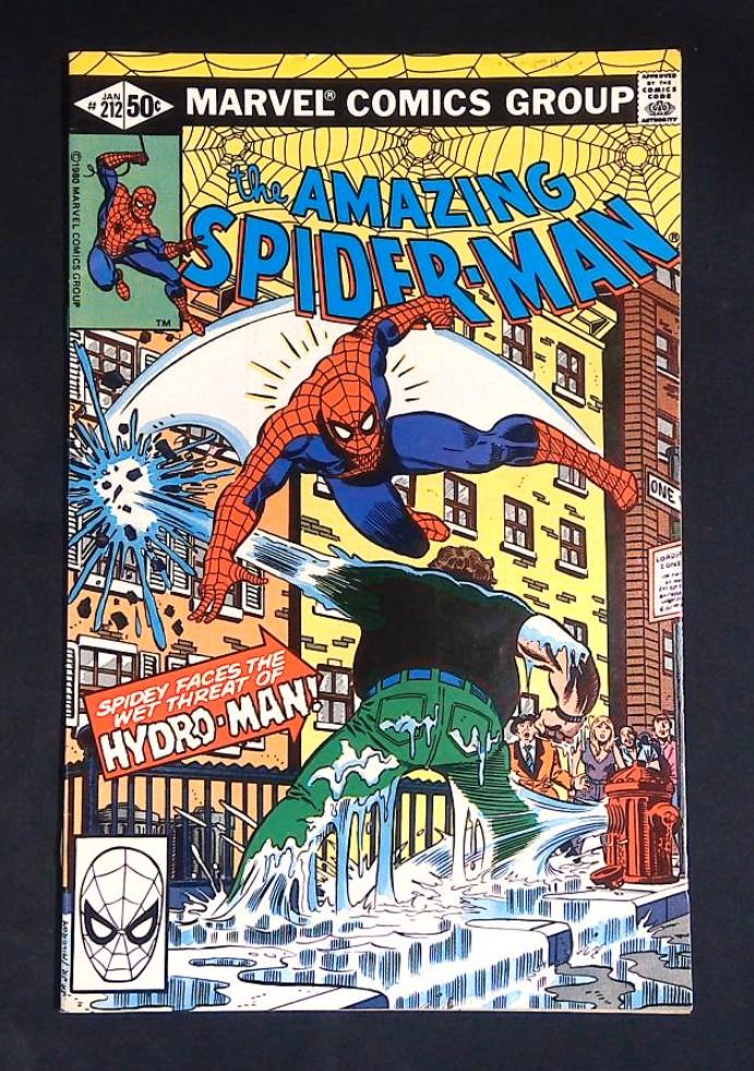 Amazing Spider-Man #212,1st Hydro Man Fn/Vf Marvel, 1981