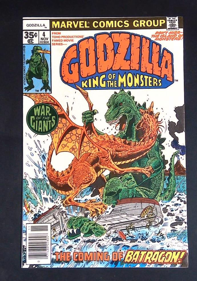 Godzilla #4,Vf  Marvel, 1977