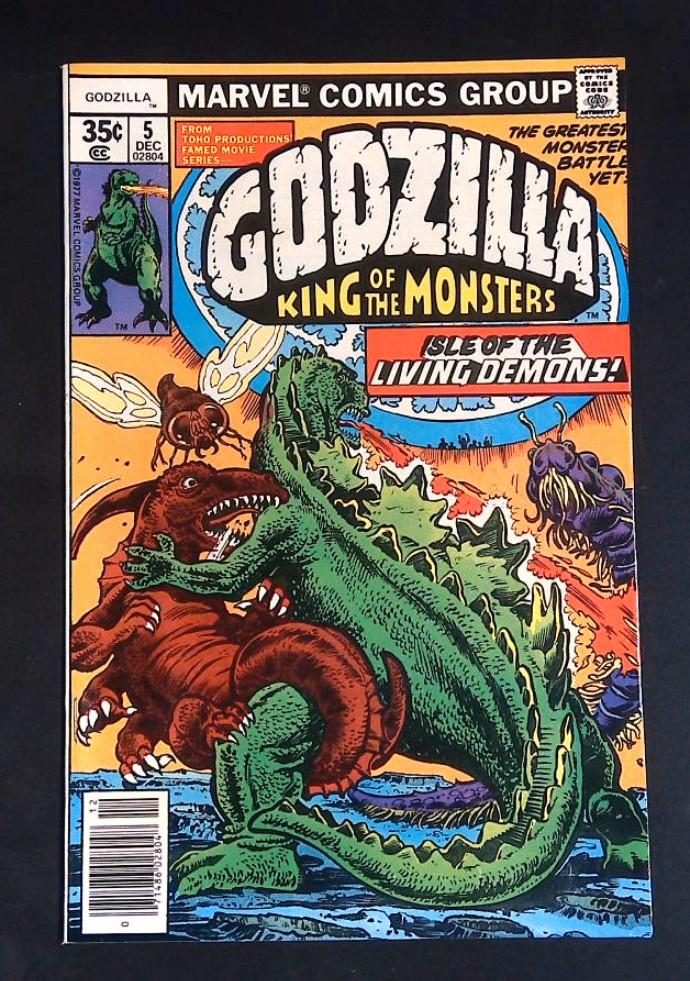 Godzilla King of the Monsters #5 Fn/Vf, Newstand Marvel, 1977