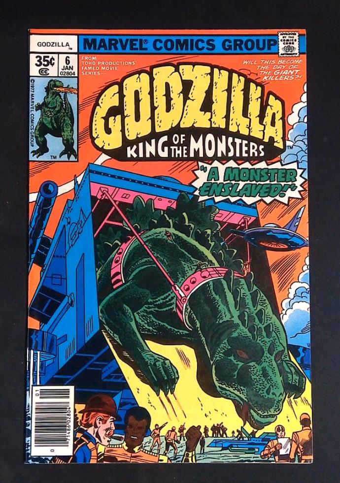 Godzilla #6, Vf  Newstand Marvel, 1977