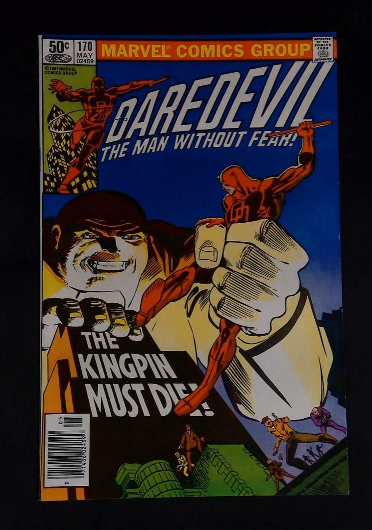 Daredevil #170, 1st King Pin in Daredevil Vf- Marvel, 1981