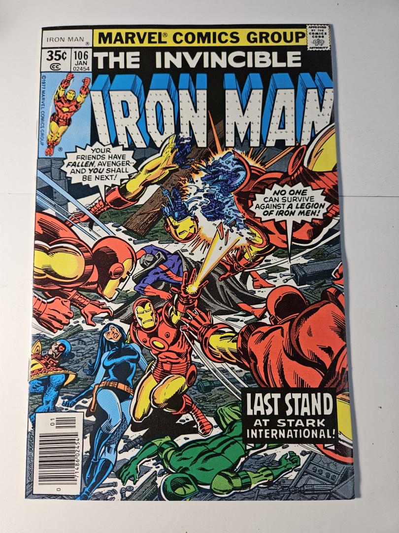 Iron Man #106, VF+ Marvel, 1977