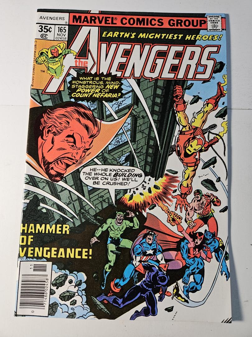 Avengers #165, VF+ 1st Henry Gyrich, Marvel, 1977
