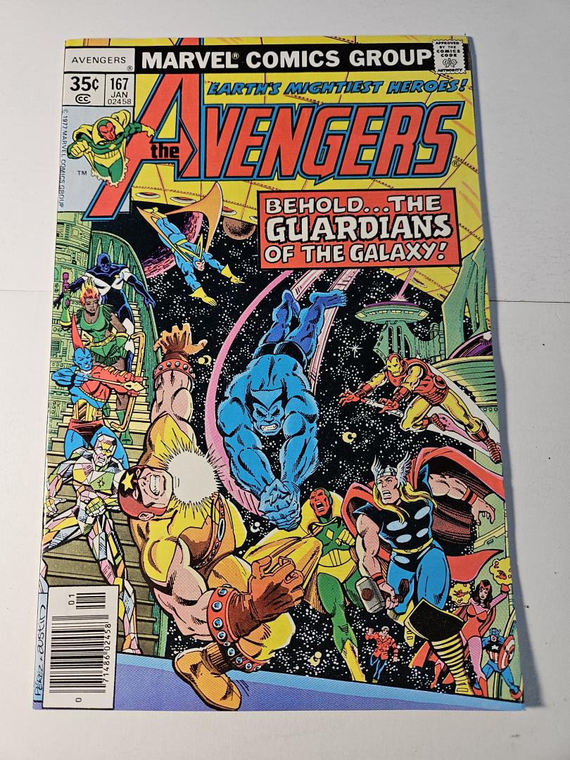Avengers #167, VF Guardians of the Galexy, Marvel, 1977