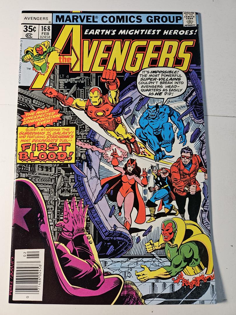 Avengers #168, VF Guardians of the Galexy Marvel, 1978