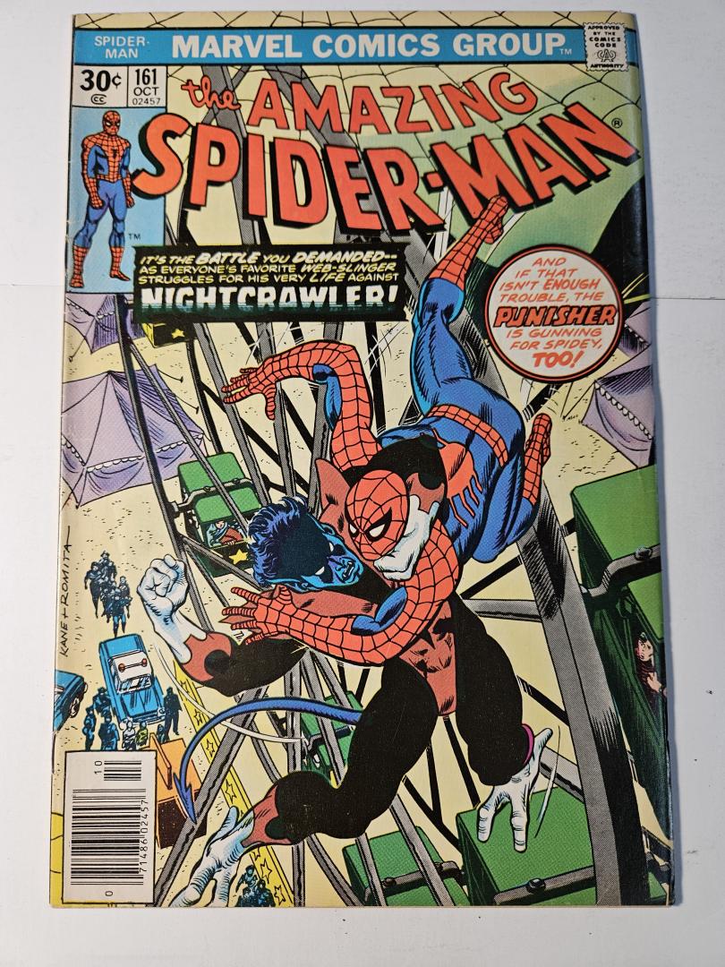 Amazing Spider-Man #161 FN- 1st Jigsaw cameo, , Marvel Comics, 1976