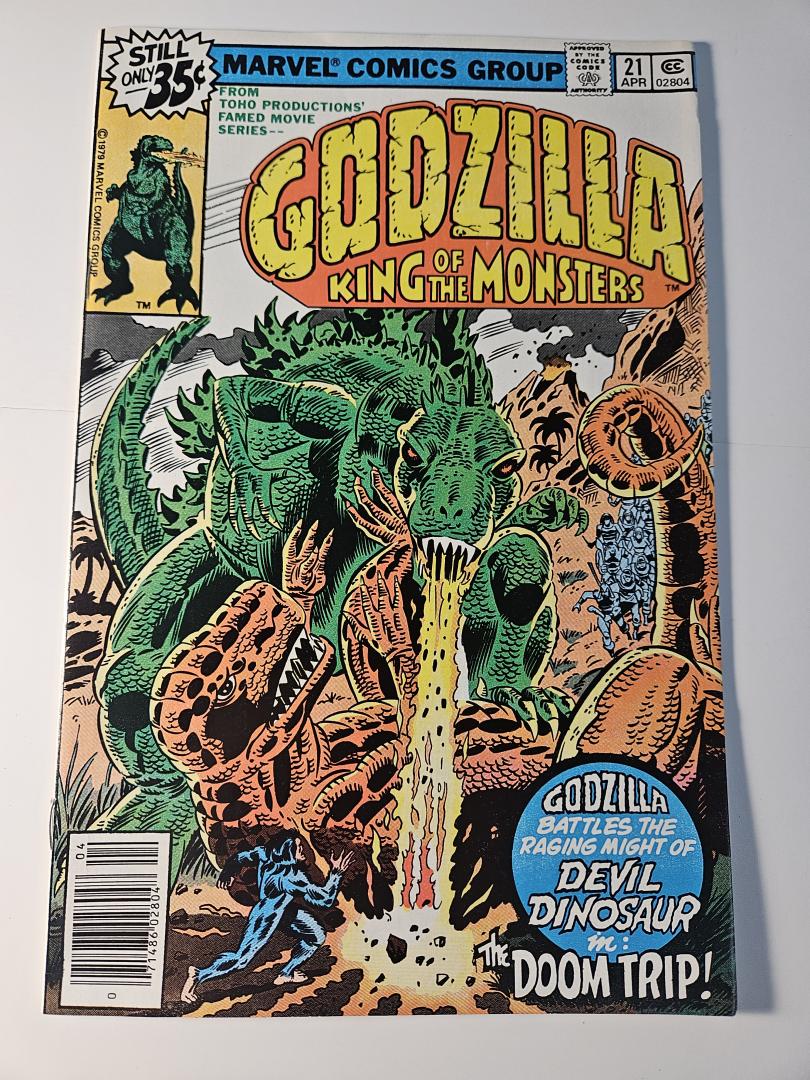 Godzilla #21, VF+ Marvel, 1979