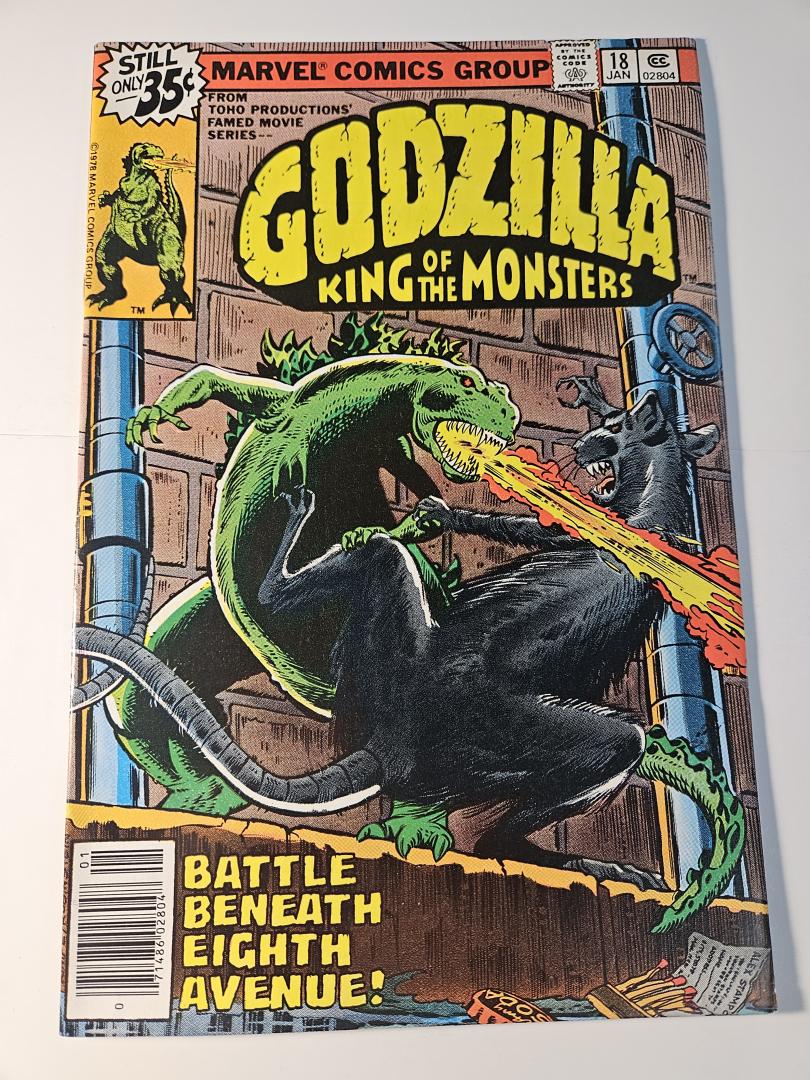 Godzilla #18, VF Marvel, 1978