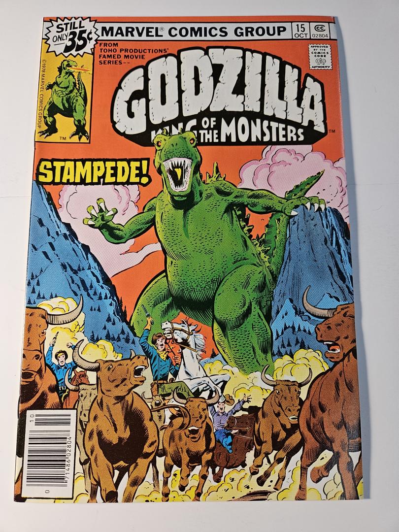 Godzilla King of the Monsters #15, VF+ Marvel, 1978