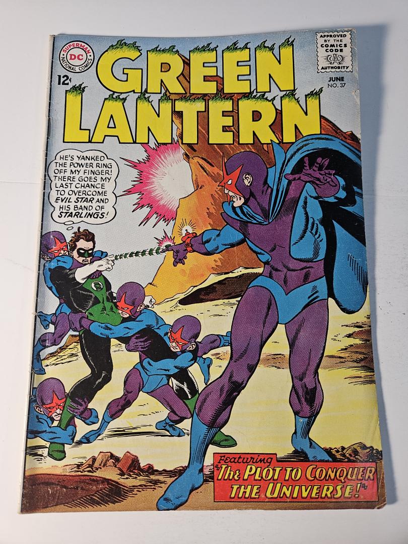 Green Lantern #37, VG 1st Evil Star, DC Comics, 1965