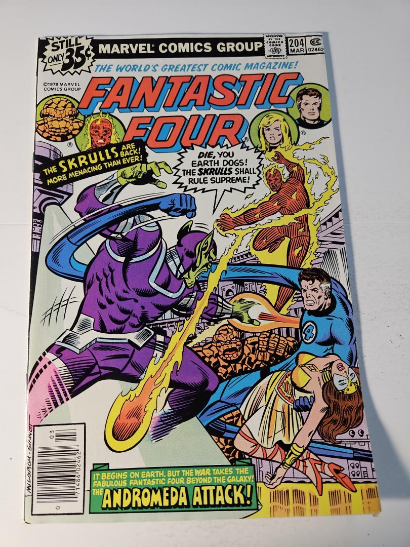 Fantastic Four #204, VF/NM 1st Nova Corps, Marvel, 1979
