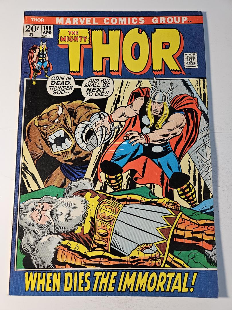 Thor #198, FN- Mangog, Marvel, 1972