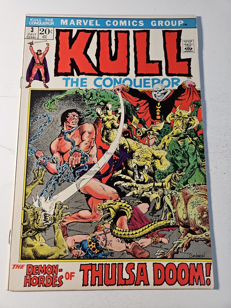 Kull the Conqueror #3, VF+ Marvel, 1972