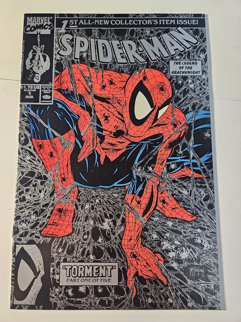 Spider-Man #1, NM Silver Edition,  BEAUTY, Marvel Comics, 1990