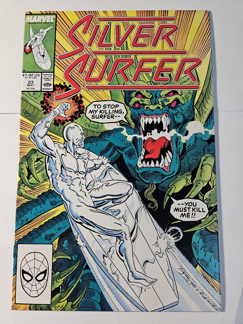 Silver Surfer #23, NM-  Marvel, 1989