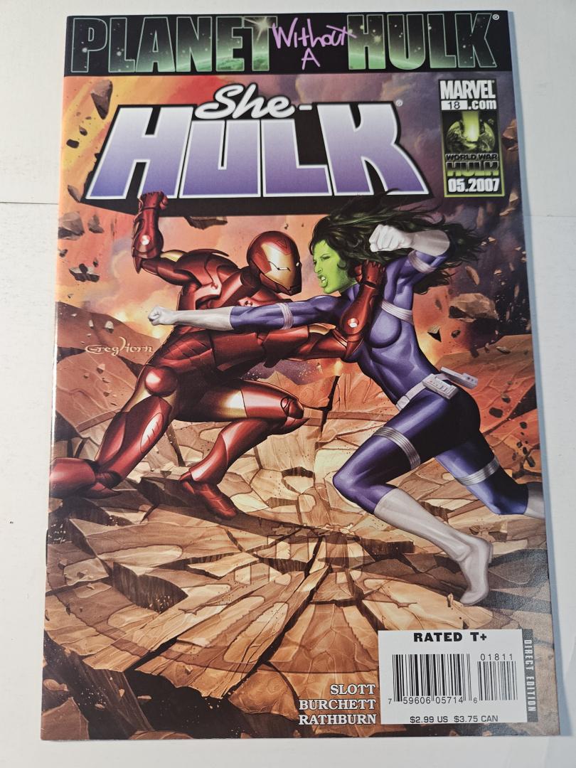 She-Hulk #18, NM Iron Man Marvel, 2007