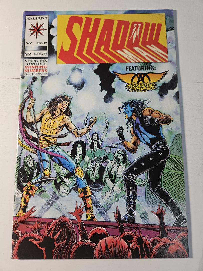 Shadowman #19, VF Aerosmith, Valiant, 1993