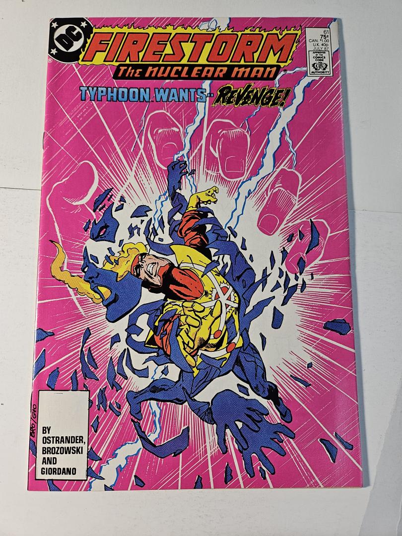 Firestorm the Nuclear Man #61, VF+ DC, 1987