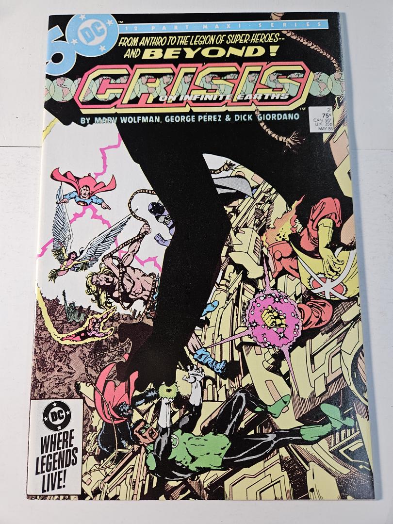 Crisis on Infinite Earths #2, VF+ DC, 1985