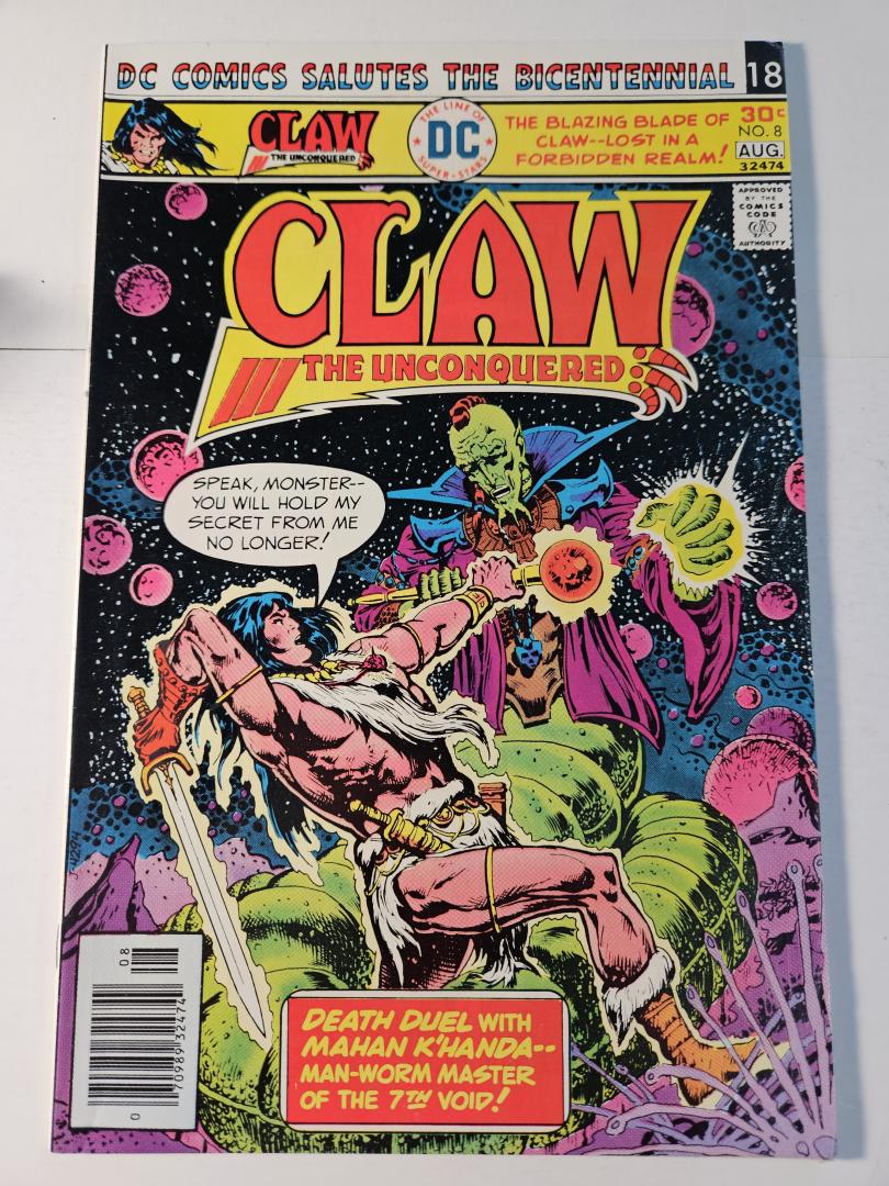 Claw the Unconquered #8, VF DC, 1976