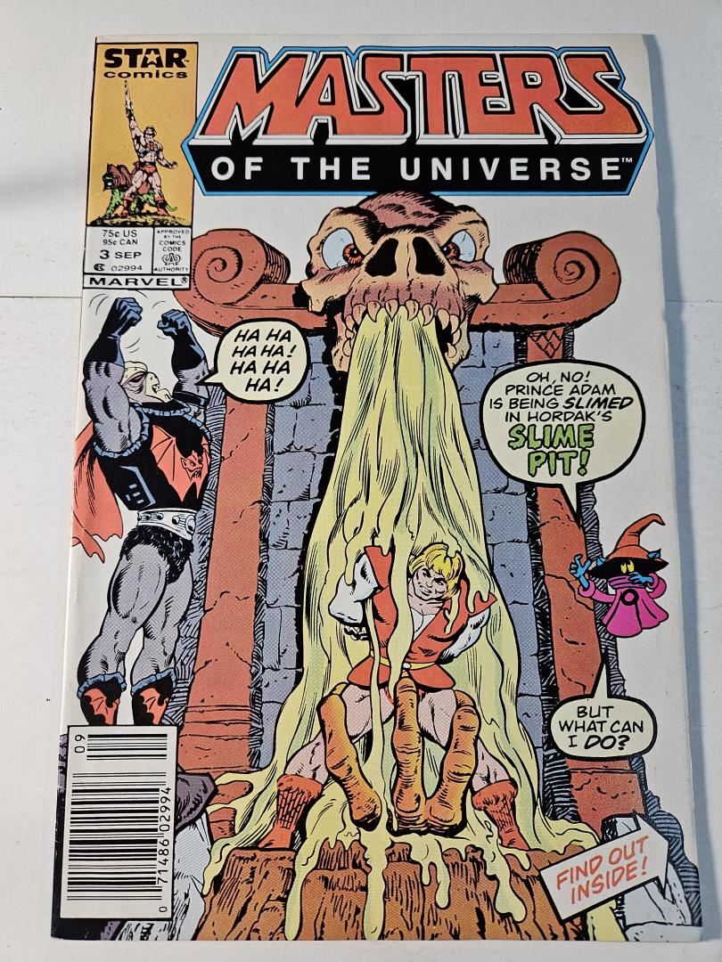 Masters of the Universe #3, VF+ Newsstand Marvel, 1986