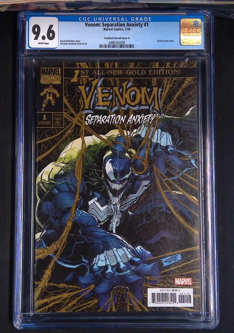 Venom: Separation Anxiety #1, 1:200 Gold Variant, CGC 9.6, Marvel