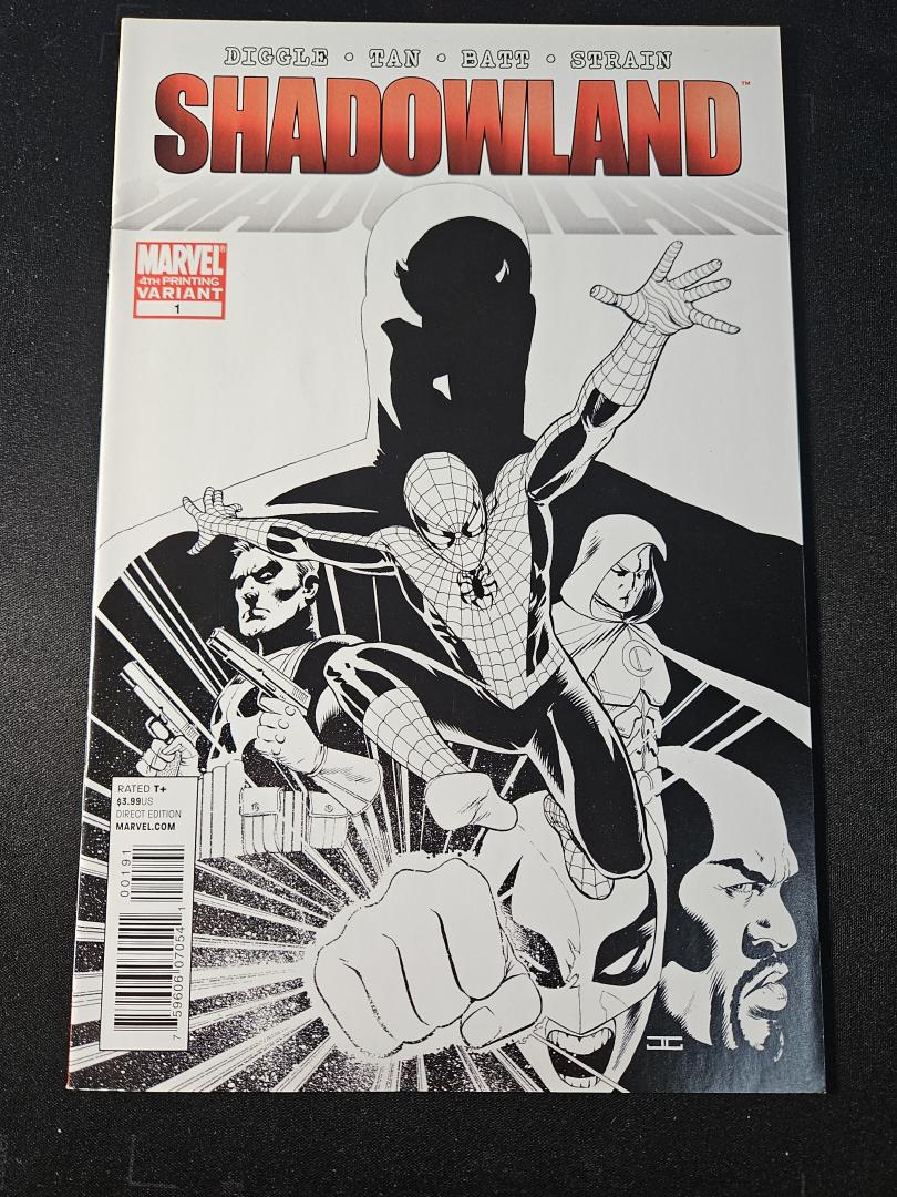 Shadowland #1, NM 4th Printing Variant Cvr, Marvel