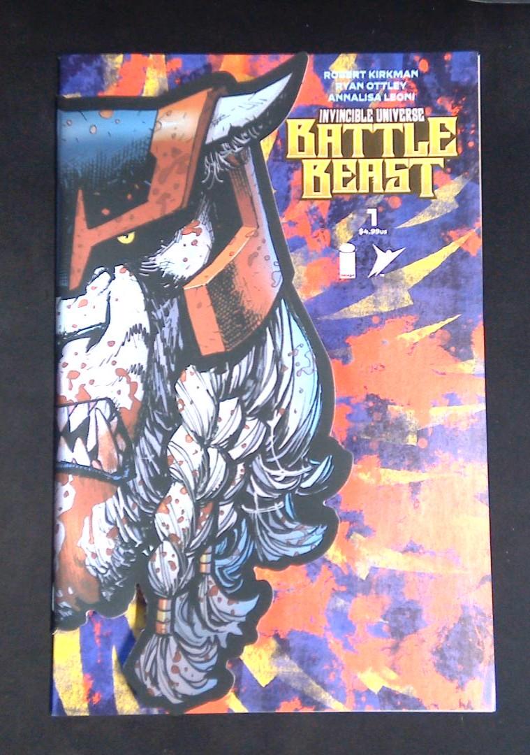 Invincible Universe Battle Beast #1, Foil Die-Cut Mask Image Comics