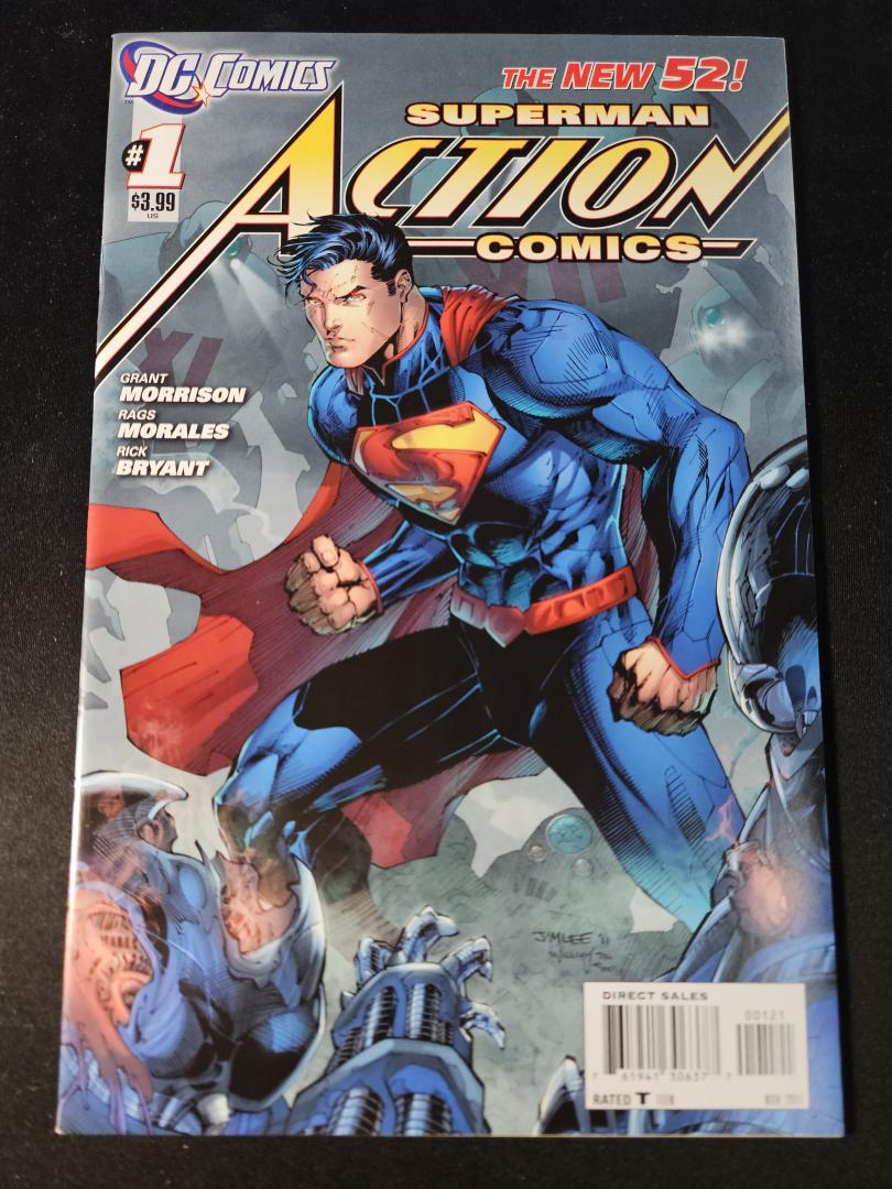 Action Comics #1, VF/NM Jim Lee Variant New 52 DC Comics, 2011