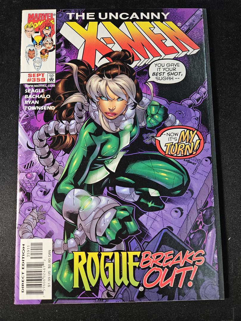 Uncanny X-Men #359, VD+ Rogue cover Marvel, 1998