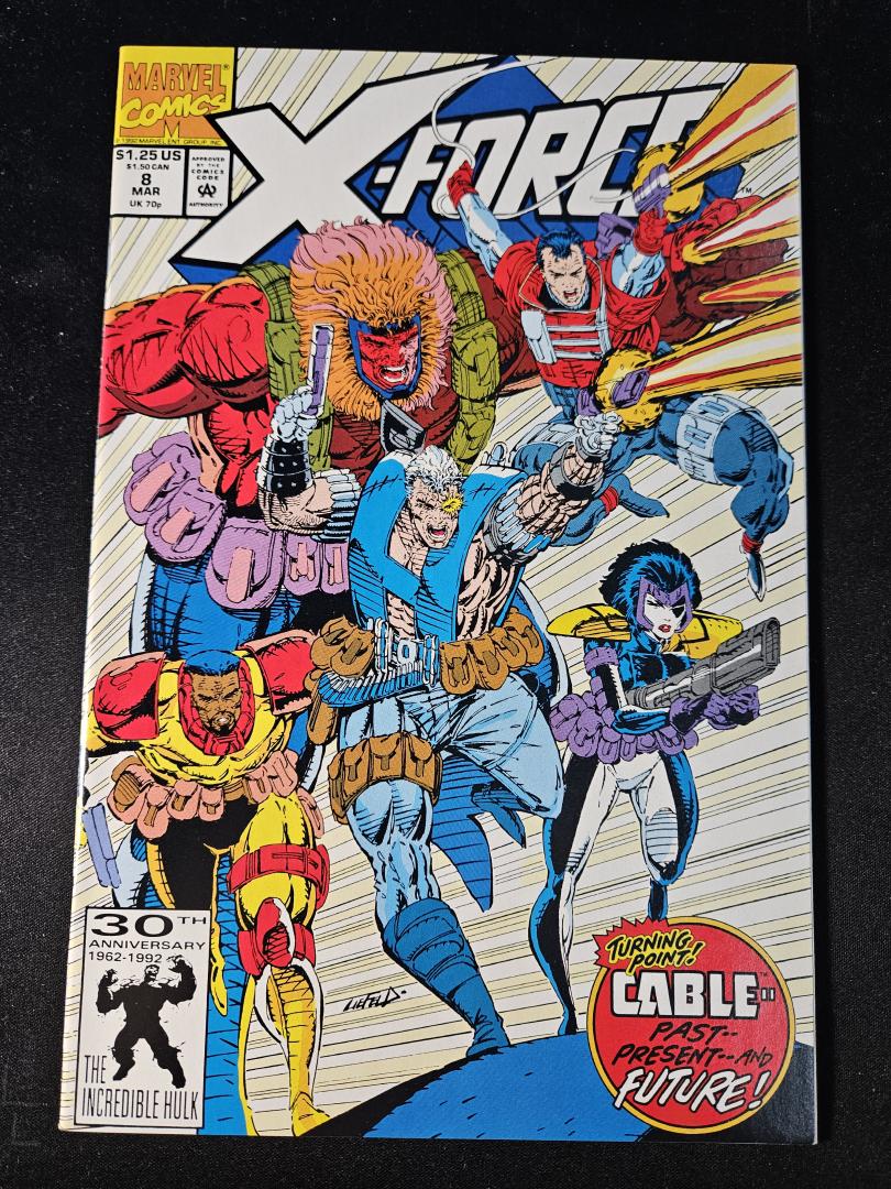 X-Force #8, NM 1st Domino, Marvel, 1992