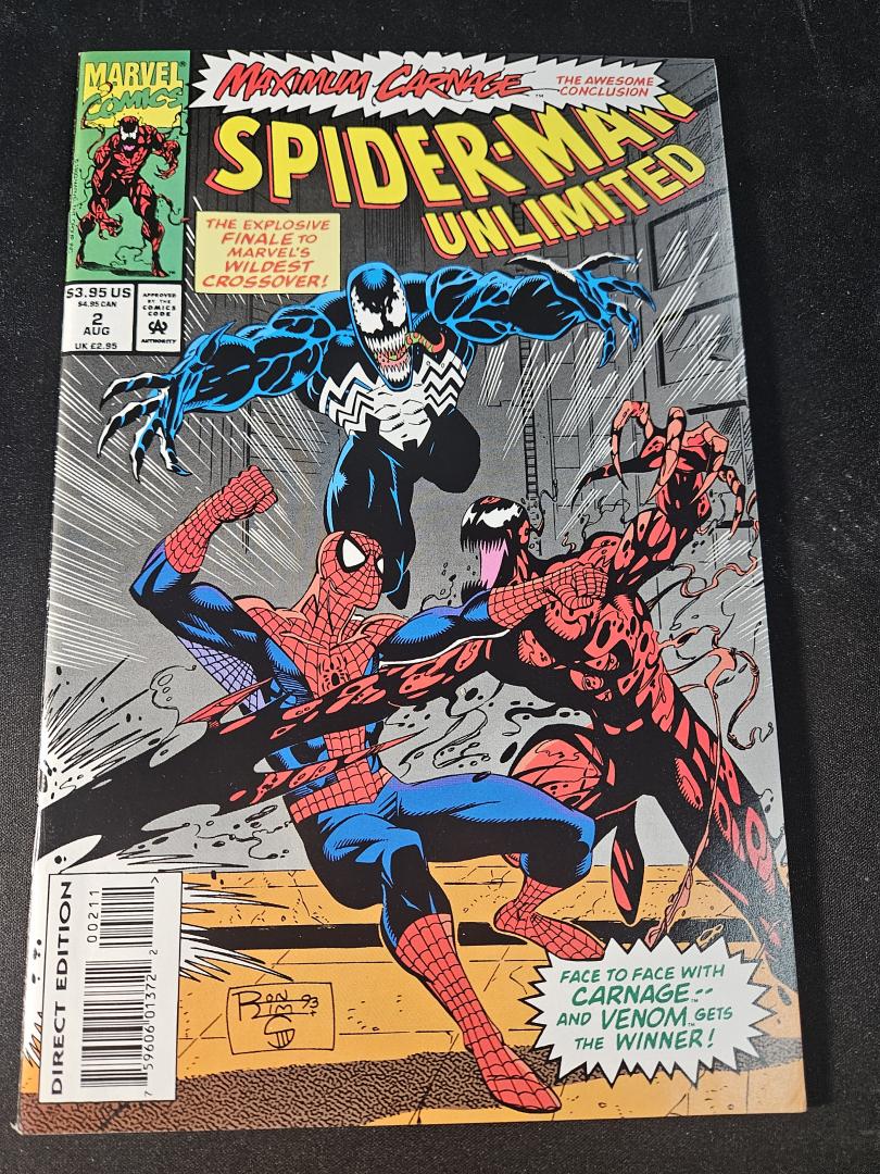 Spider-Man Unlimited #2, VF+ Maximum Carnage Marvel, 1993