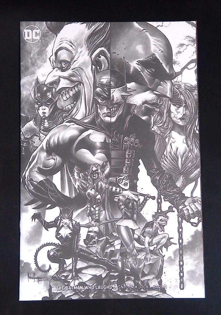 Batman Who Laughs #3, Nm, B&W Mico Suayan Variant, DC