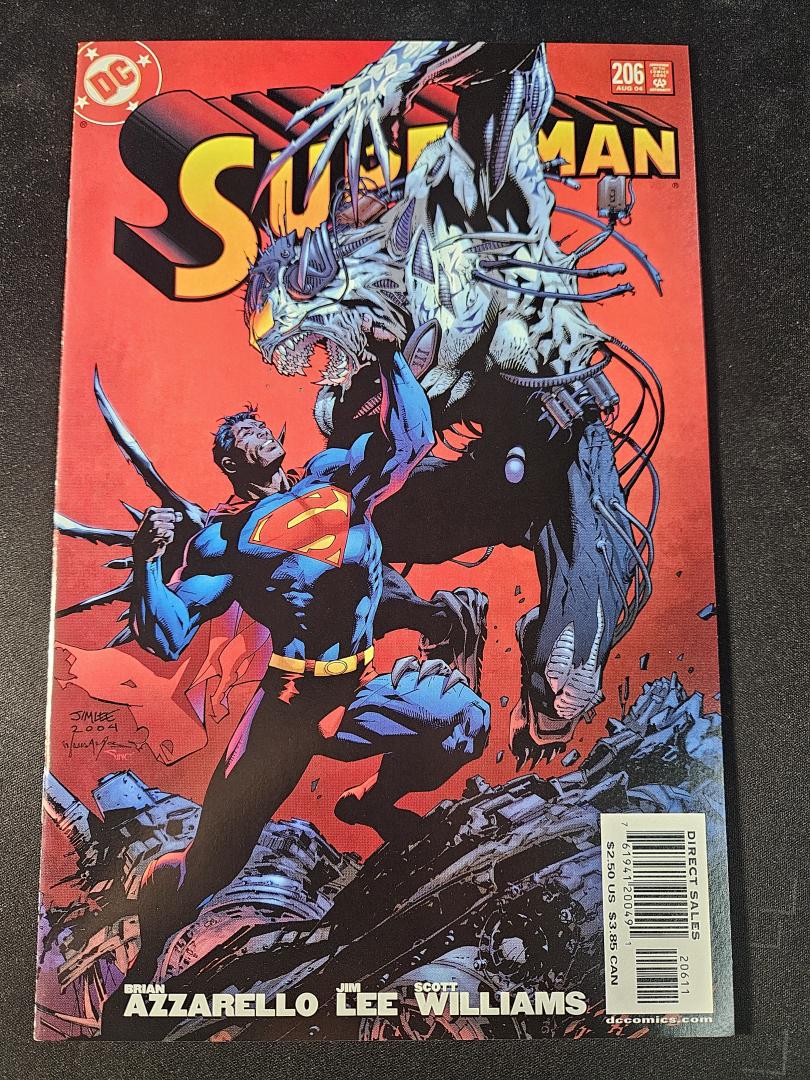 Superman #206, VF+ Jim Lee DC Comics, 2004