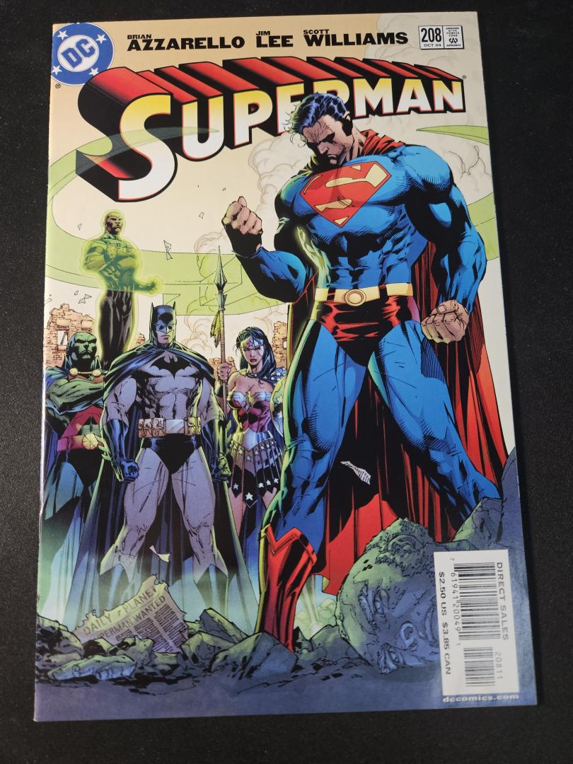 Superman #208, NM- Jim Lee Batman, DC Comics