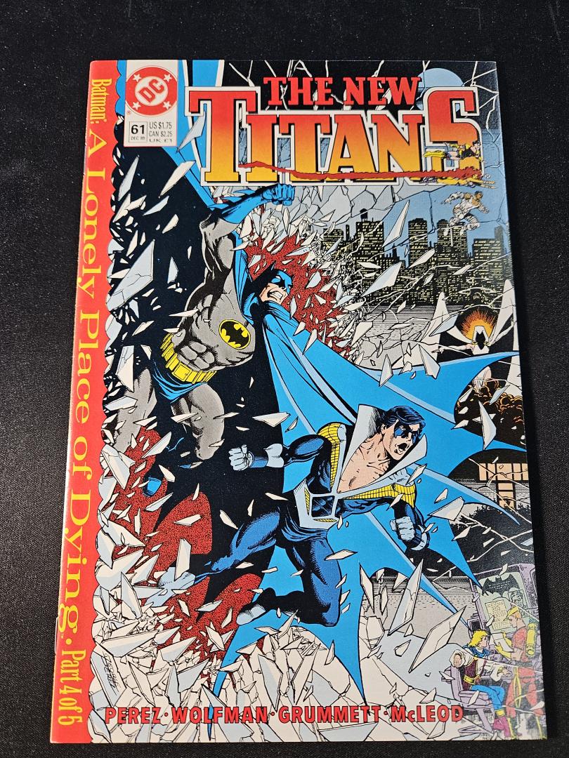 New Titans #61, NM- Batman, DC, 1989