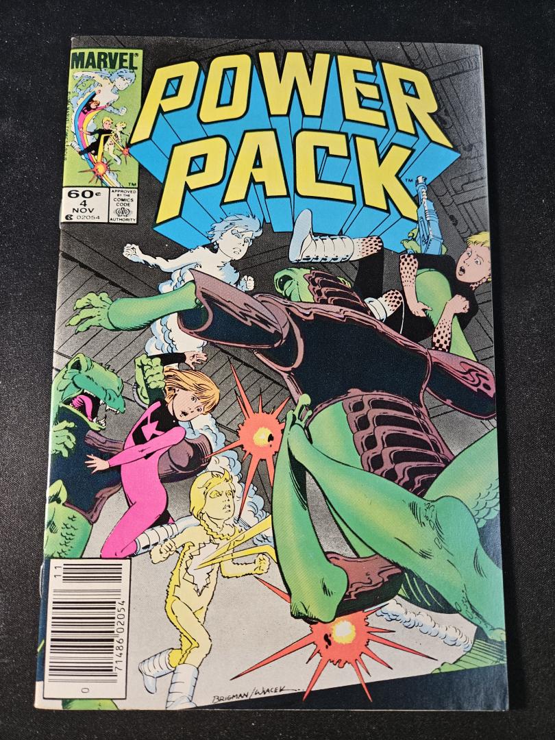 Power Pack #4, VF Newsstand Marvel, 1984