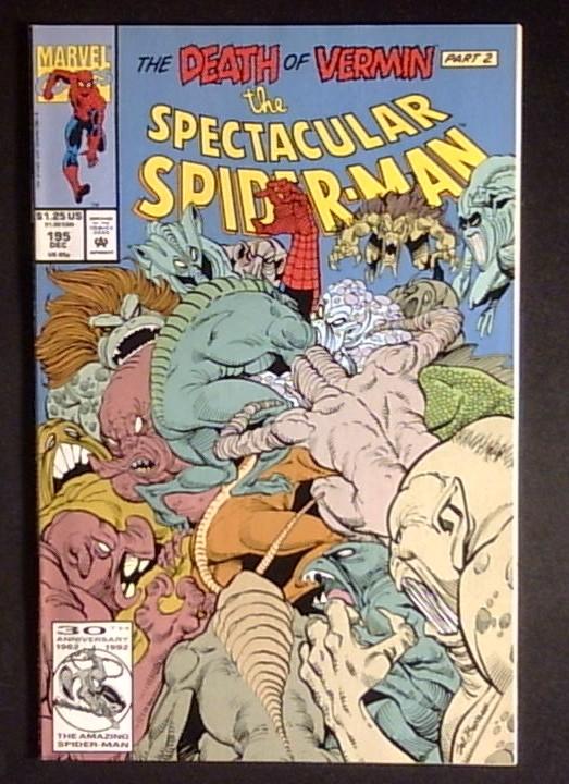 Spectacular Spider-Man #195, VF+ Marvel, 1992