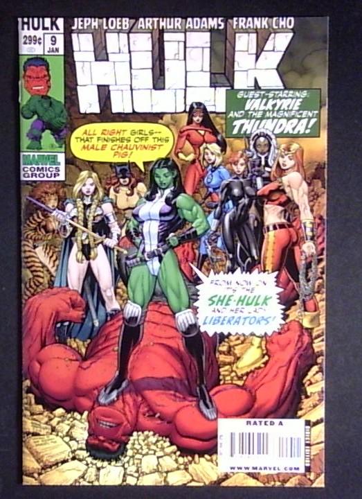 Hulk #9, NM- Lady Liberators Variant Cover, Marvel, 2008